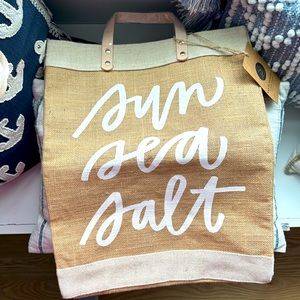 Sun Sea Salt 🌊 burlap tote